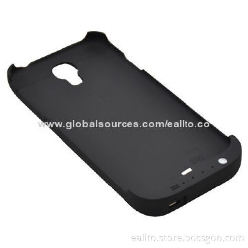 power Case for Samsung Galaxy S4, 5V DC/0.5A Input Voltage, 3,700mAh Capacity